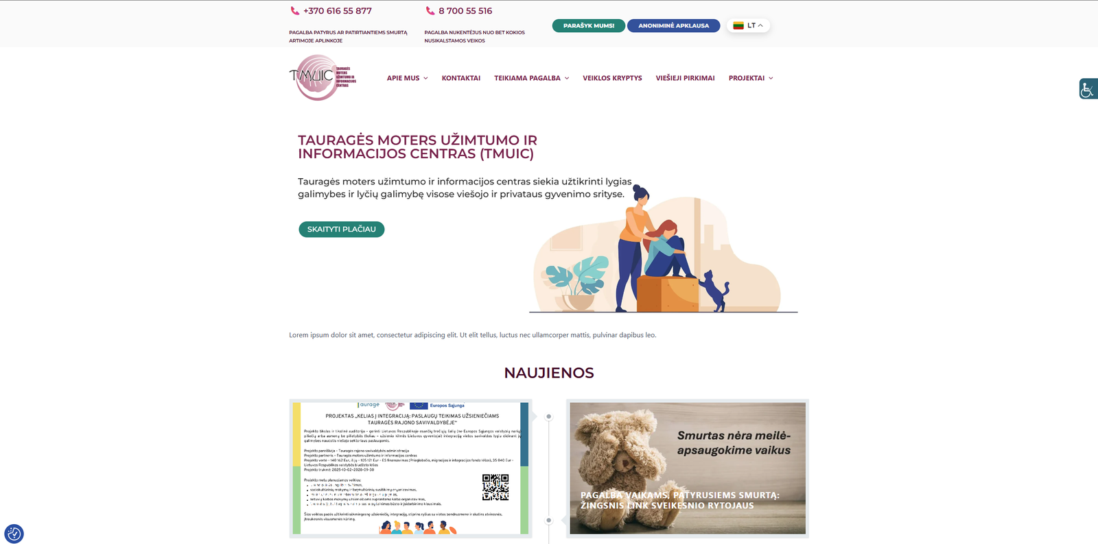 Moters užimtumo ir informacijos centro projektas